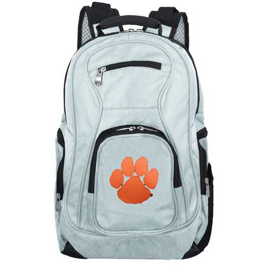 CLCLL704-GRAY: NCAA Clemson Tigers Backpack Laptop